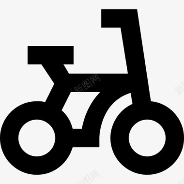 儿童素材自行车婴儿自行车儿童自行车图标图标