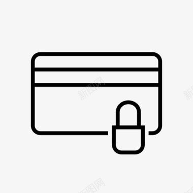 信用卡安全卡商业信用卡图标图标