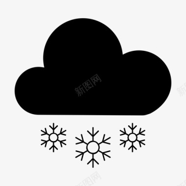 雪预报图像图标图标