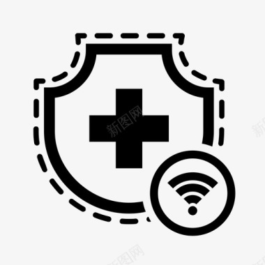 健康保险健康保险无线安全wifi图标图标