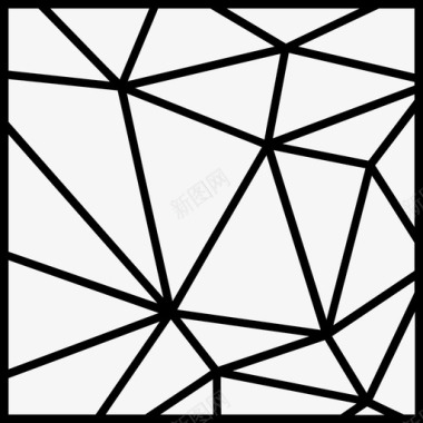 网格三角形图案网格矩阵图标图标