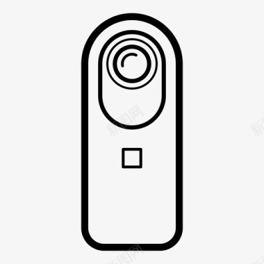 NFC标志360摄像头360视频全景图标图标