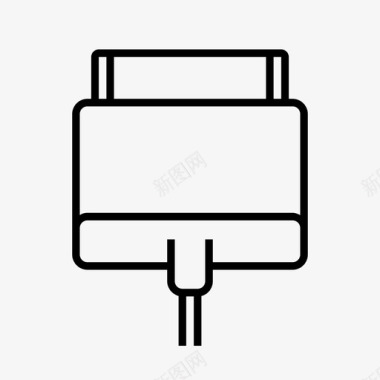 iPhone模板充电线连接器iphone图标图标