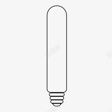 爱迪生长灯泡电想法图标图标