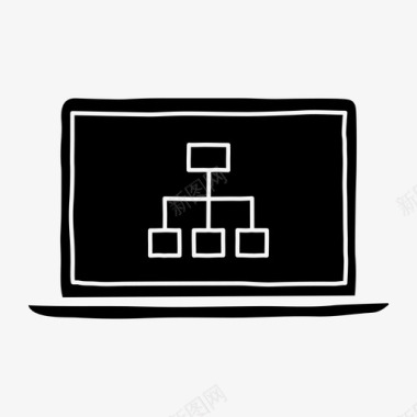 地图图表笔记本网站地图图表设备图标图标