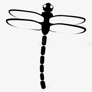 蜻蜓文化昆虫图标图标