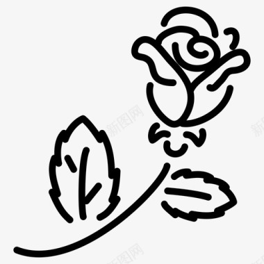 玫瑰花爱情图标图标