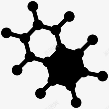 电子绘图纸分子原子化学图标图标