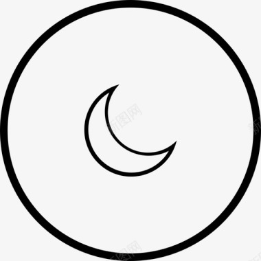 夜间模式月亮Uux图标集合图标