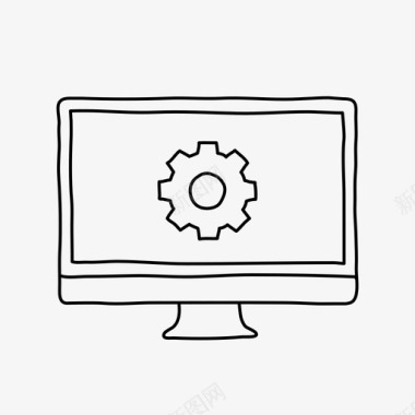 商务设置图标桌面设置设备屏幕图标图标