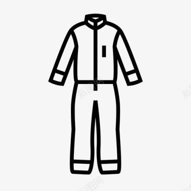 锅炉服服装连体裤图标图标