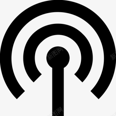 无线网信号无线网络信号塔wifi图标图标