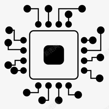 RFID芯片it计算机电子图标图标