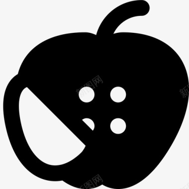 手绘苹果片苹果片吃食物图标图标