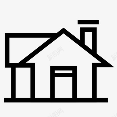 房子建筑物小木屋图标图标