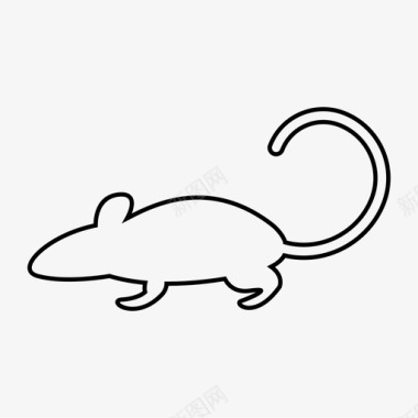 老鼠动物小图标图标