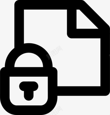 加密文件保护安全图标图标