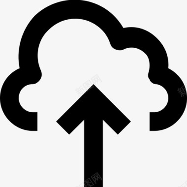 云上传云网络云共享图标图标