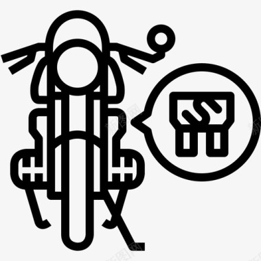 摩托车保险丝电发动机图标图标