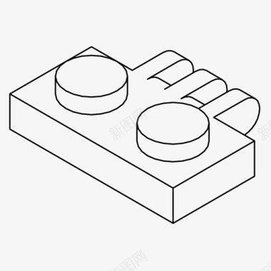 益智积木乐高积木积木建筑图标图标