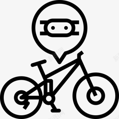 手免费自行车链自行车手山地自行车图标图标