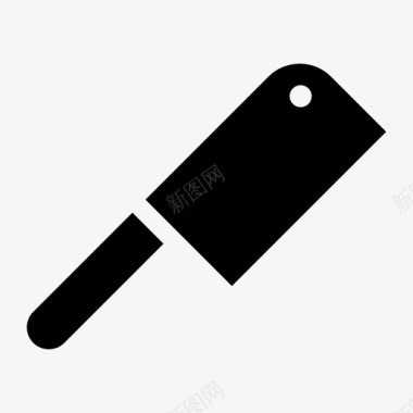 切肉刀厨师刀切菜图标图标