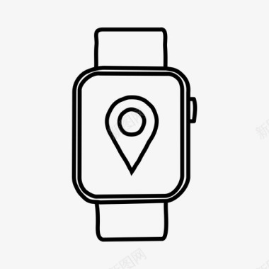 透明工字钉applewatch地图图钉applewatch设备图标图标