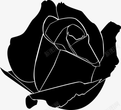 玫瑰花爱图标图标