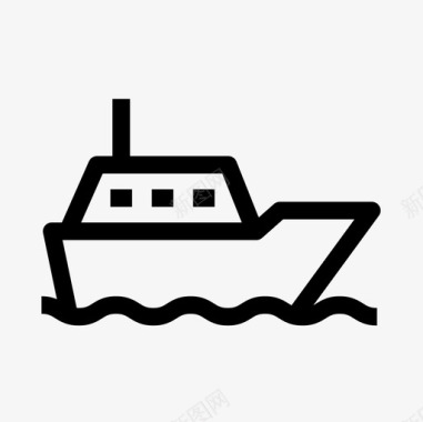 船帆运输图标图标