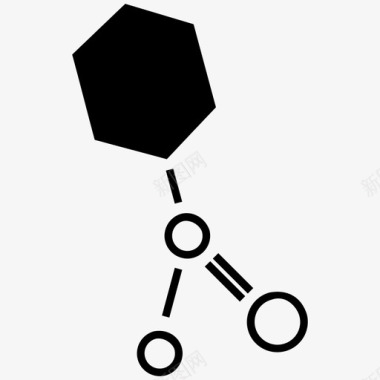 透视的大脑分子原子化学图标图标