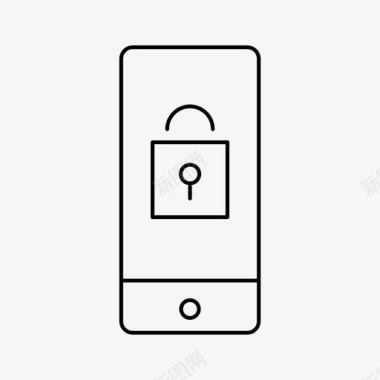 iphone锁定设备屏幕图标图标