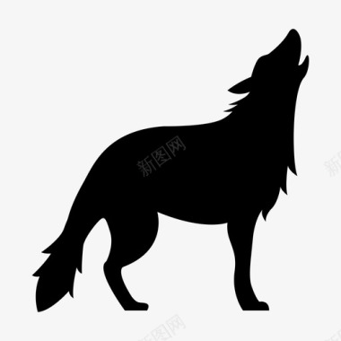 狼动物森林图标图标