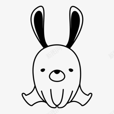 兔子动物图标图标