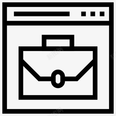 公文包网站书籍文件图标图标