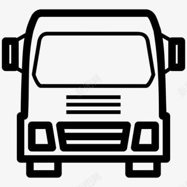 送货卡车卡车送货卡车物流图标图标