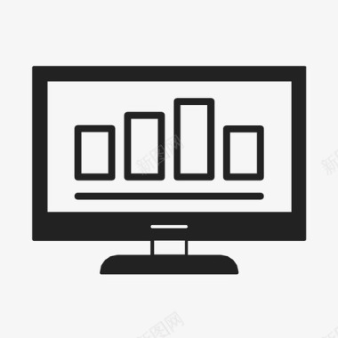 信息图表矢量计算机分析图表基金图标图标