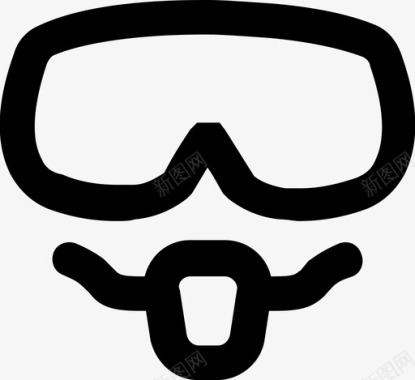 面具水肺面具潜水面具旅游图标图标