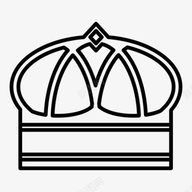 王冠国王权力图标图标