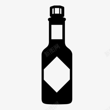 塔巴斯科酱瓶热图标图标