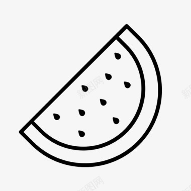 西瓜食物水果图标图标