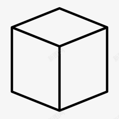 长方体样机立方体长方体立方体形状图标图标