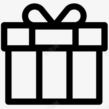 庆祝礼物庆祝礼品盒图标图标