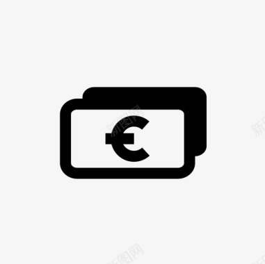 欧元图标欧元现金金融货币图标图标