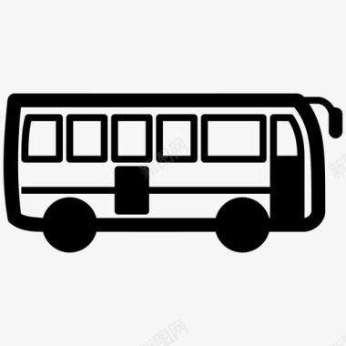 成都市交通旅游巴士城市巴士校车图标图标
