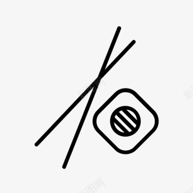 寿司亚洲筷子图标图标