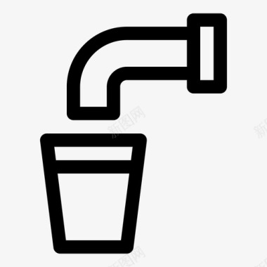 饮用水水龙头纯净水图标图标