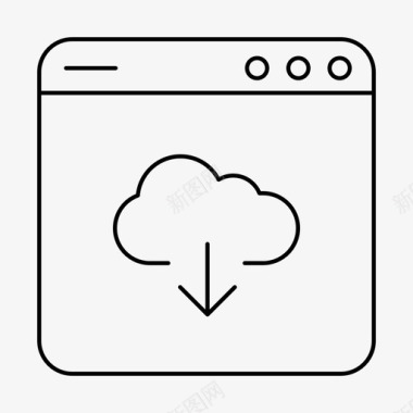 云服务器应用程序图标图标