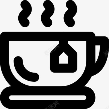 咖啡商务办公桌图标图标
