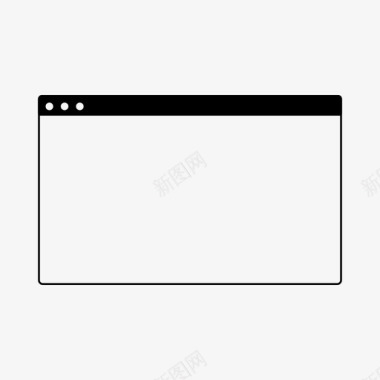 浏览器窗口internet线框图标图标