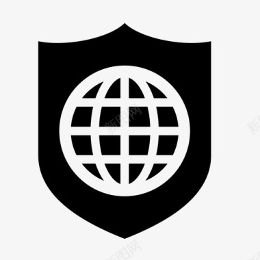 世界保险全球安全图标图标